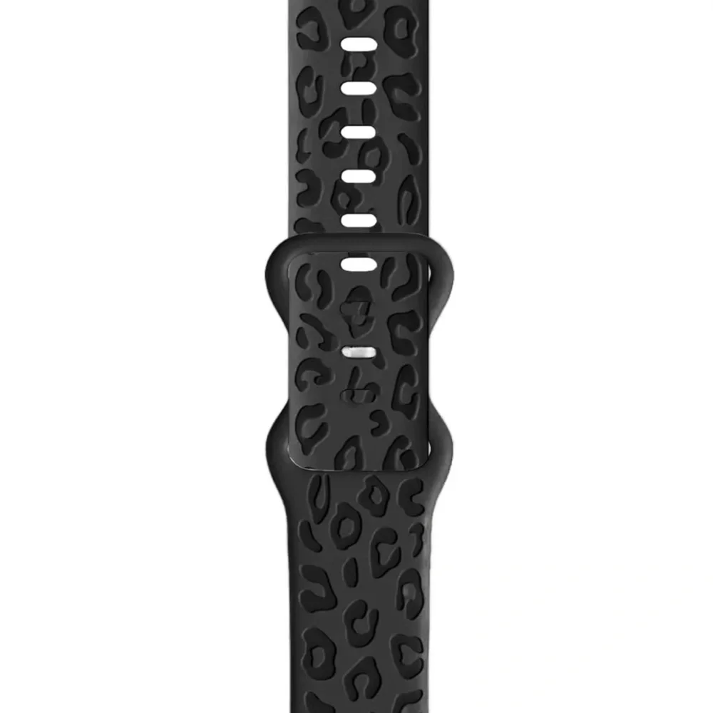 Apple Black Patterned Smartwatch Band